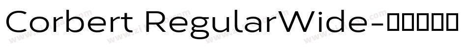 Corbert RegularWide字体转换